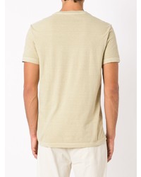 T-shirt à col rond imprimé beige OSKLEN