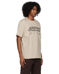 T-shirt à col rond imprimé beige Billionaire Boys Club