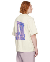 T-shirt à col rond imprimé beige Calvin Klein
