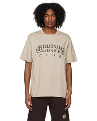 T-shirt à col rond imprimé beige Billionaire Boys Club