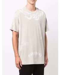 T-shirt à col rond imprimé beige Givenchy