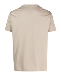 T-shirt à col rond imprimé beige Alpha Industries