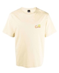 T-shirt à col rond imprimé beige CLOTTEE