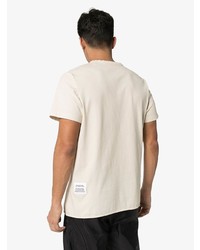 T-shirt à col rond imprimé beige Heron Preston