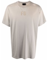 T-shirt à col rond imprimé beige Fear Of God