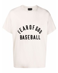 T-shirt à col rond imprimé beige Fear Of God