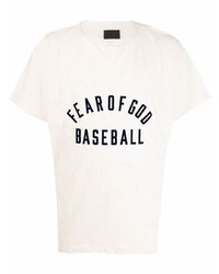 T-shirt à col rond imprimé beige Fear Of God