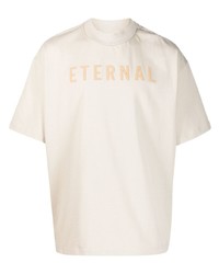 T-shirt à col rond imprimé beige Fear Of God