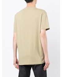 T-shirt à col rond imprimé beige Armani Exchange