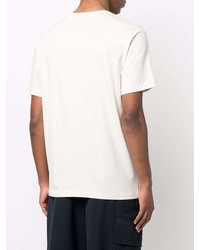 T-shirt à col rond imprimé beige PS Paul Smith