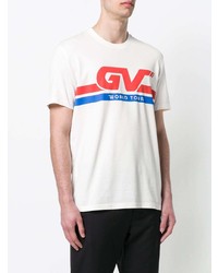 T-shirt à col rond imprimé beige Givenchy