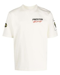 T-shirt à col rond imprimé beige Heron Preston