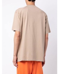 T-shirt à col rond imprimé beige Y-3