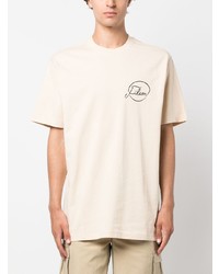T-shirt à col rond imprimé beige Filson