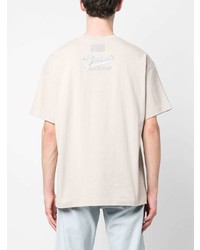T-shirt à col rond imprimé beige VTMNTS