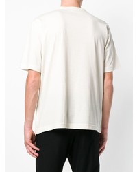 T-shirt à col rond imprimé beige Y-3