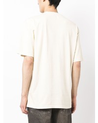 T-shirt à col rond imprimé beige MARKET