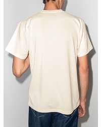 T-shirt à col rond imprimé beige JW Anderson