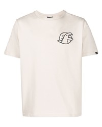T-shirt à col rond imprimé beige SPORT b. by agnès b.