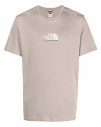 T-shirt à col rond imprimé beige The North Face