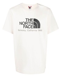 T-shirt à col rond imprimé beige The North Face