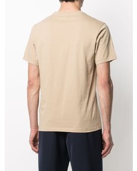 T-shirt à col rond imprimé beige Kenzo