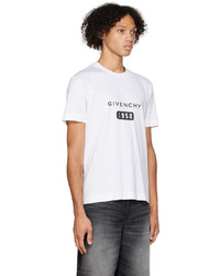 T-shirt à col rond imprimé beige Givenchy