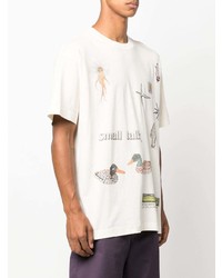 T-shirt à col rond imprimé beige Carhartt WIP