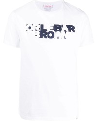 T-shirt à col rond imprimé blanc et bleu marine Orlebar Brown