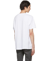 T-shirt à col rond imprimé blanc et bleu marine Awake NY