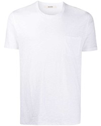 T-shirt à col rond imprimé blanc et bleu marine Zadig & Voltaire