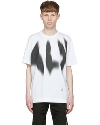 T-shirt à col rond imprimé blanc et noir 1017 Alyx 9Sm
