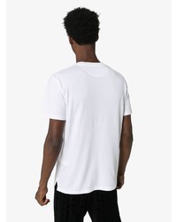 T-shirt à col rond imprimé blanc et noir Valentino