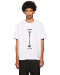 T-shirt à col rond imprimé blanc et noir 3.1 Phillip Lim