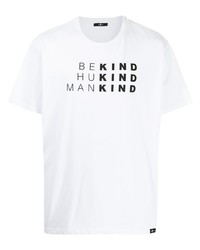 T-shirt à col rond imprimé blanc et noir 7 For All Mankind