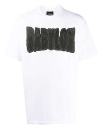 T-shirt à col rond imprimé blanc et noir Babylon LA