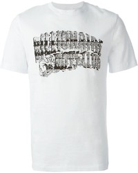 T-shirt à col rond imprimé blanc et noir Billionaire Boys Club