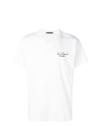 T-shirt à col rond imprimé blanc et noir Billy Los Angeles