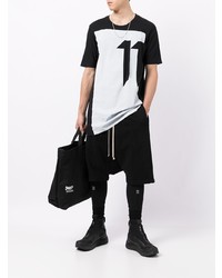 T-shirt à col rond imprimé blanc et noir 11 By Boris Bidjan Saberi