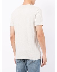 T-shirt à col rond imprimé blanc et noir PS Paul Smith