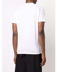 T-shirt à col rond imprimé blanc et noir DSQUARED2