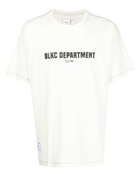T-shirt à col rond imprimé blanc et noir Chocoolate