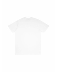 T-shirt à col rond imprimé blanc et noir Supreme