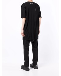 T-shirt à col rond imprimé blanc et noir 11 By Boris Bidjan Saberi