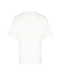 T-shirt à col rond imprimé blanc et noir Dolce & Gabbana