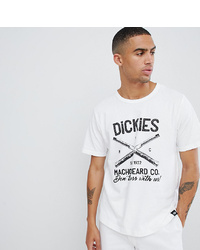 T-shirt à col rond imprimé blanc et noir Dickies