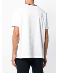 T-shirt à col rond imprimé blanc et noir Polo Ralph Lauren