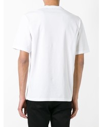 T-shirt à col rond imprimé blanc et noir Loewe