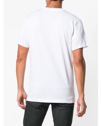 T-shirt à col rond imprimé blanc et noir Vans