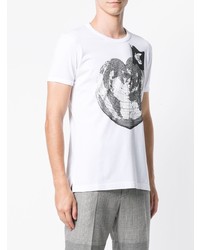 T-shirt à col rond imprimé blanc et noir Vivienne Westwood Anglomania